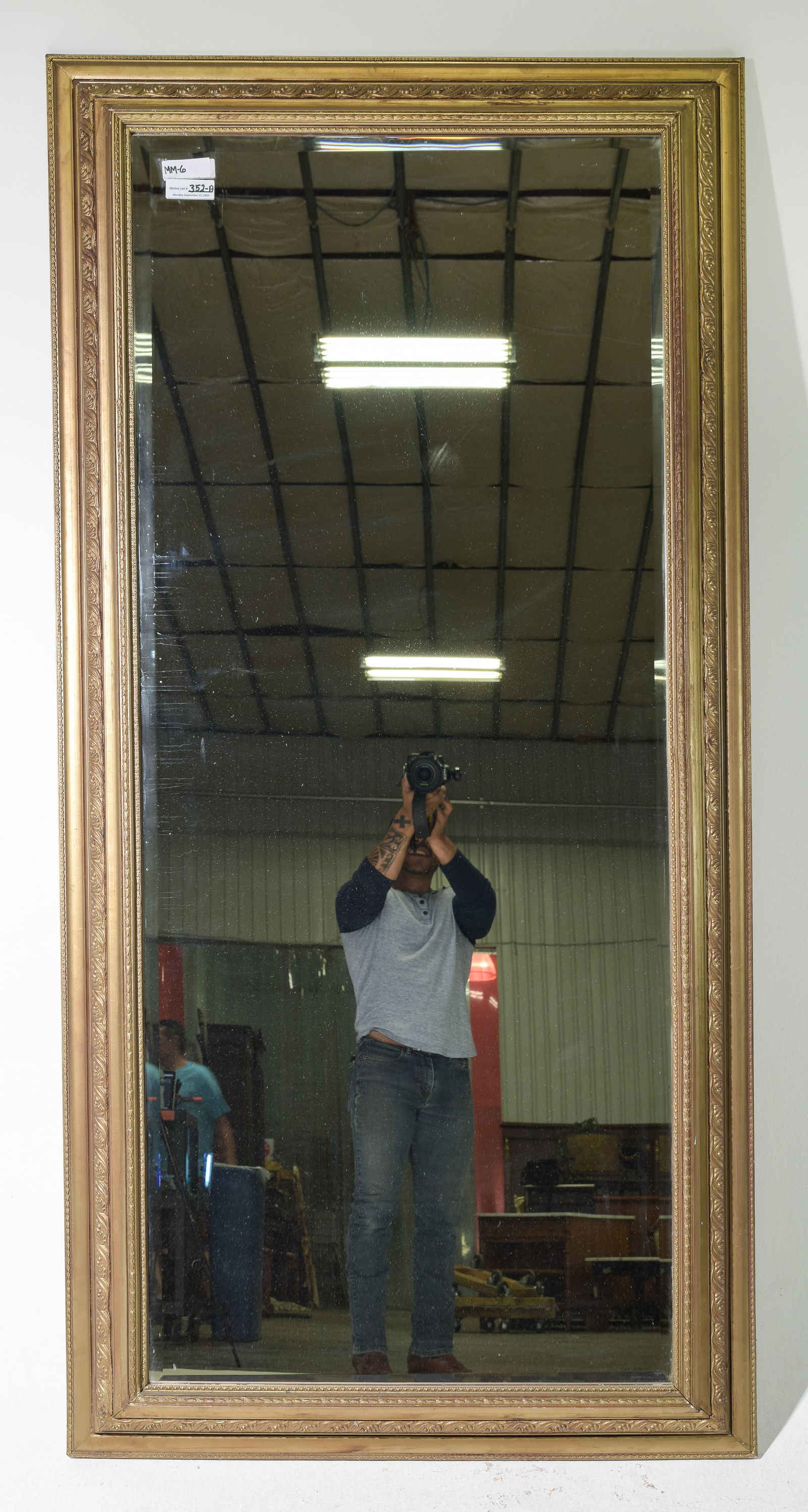 Large Gold Framed Mirror (1 of 4)