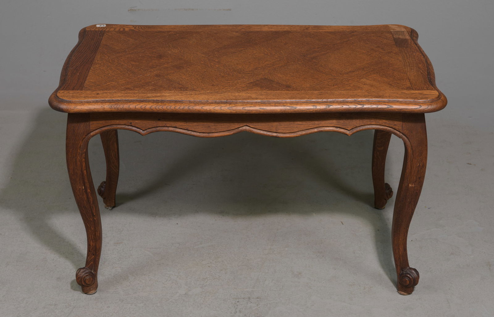 Louis XV Style Oak Parquet Top Coffee Table (1 of 2)