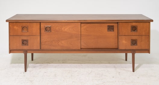 Mid Century Modern Sliding Door Sideboard