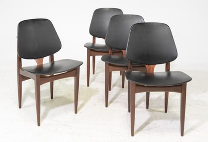 4 Mid Century Modern Dining Chairs #1