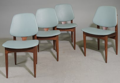 4 Mid Century Modern Dining Chairs #2