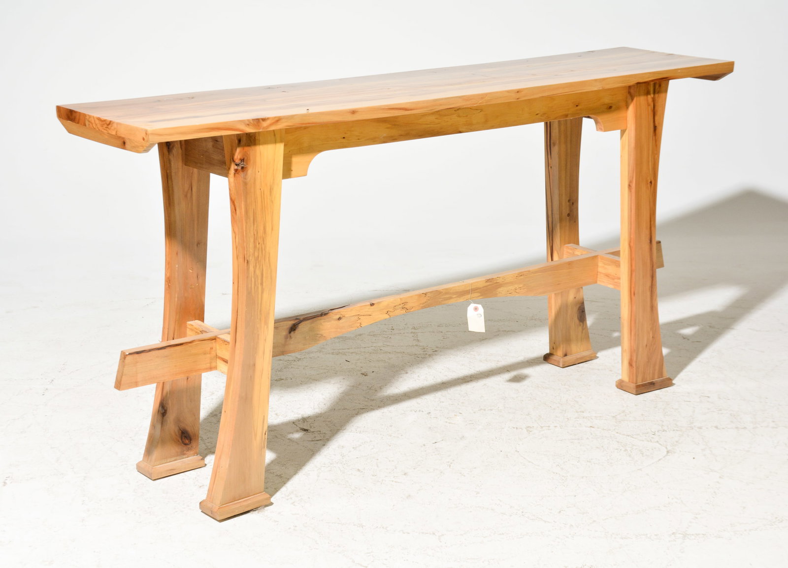 Pecan Wood Console Table: Pecan Wood Console Table - 33 in tall x 56 x 15