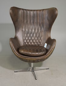 Aviator Style Swivel Egg Chair