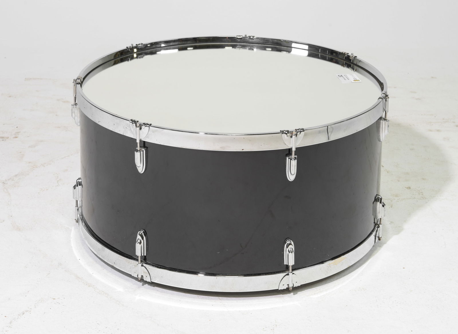 Modern Drum Coffee Table with Mirror Top (1 of 3)
