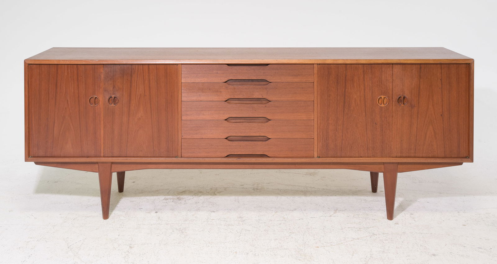 Scandinavian Mid Century Modern Sideboard: Scandinavian Mid Century Modern Sideboard / Credenza - 32.5 in tall x 87 x 18