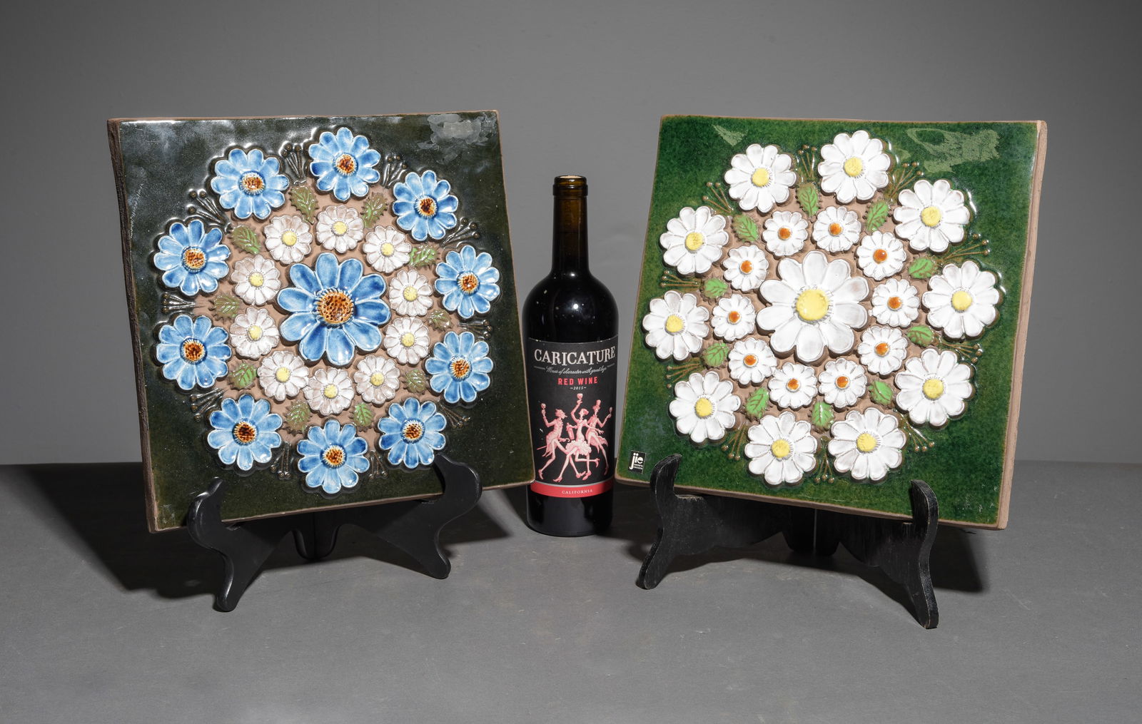 2 Jie Gantofta Floral Ceramic Wall Plaques #1 (1 of 7)