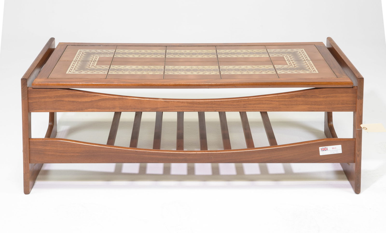 Mid Century Modern Tile Top Coffee Table (1 of 5)