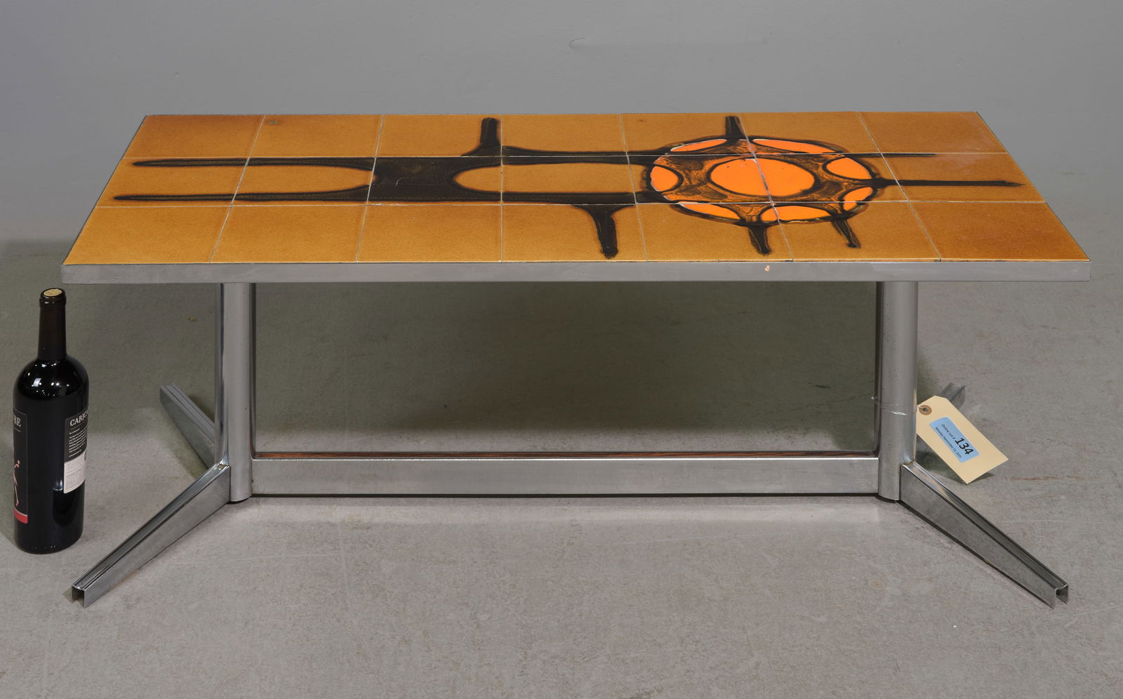 Mid Century Modern Tile Top Coffee Table (1 of 3)