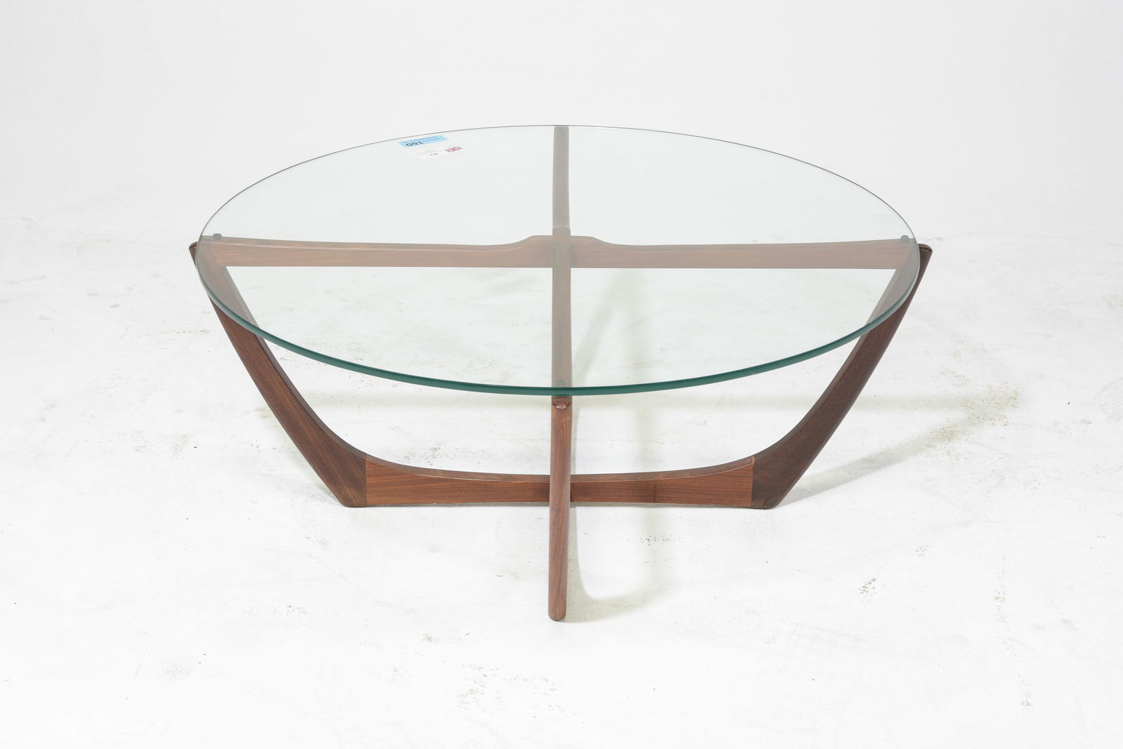 Mid Century Modern Glass Top Coffee Table (1 of 3)