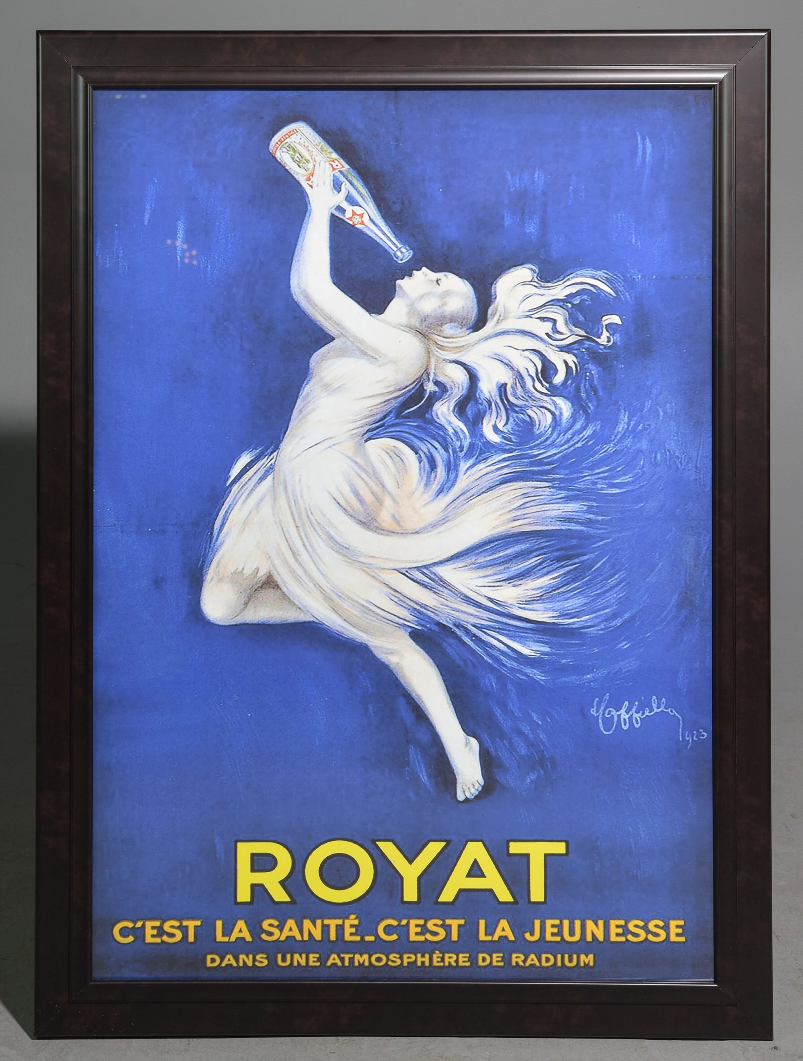 Framed " Royat " Poster: Framed " Royat " Poste r- 45 in tall x 33 x 1.5