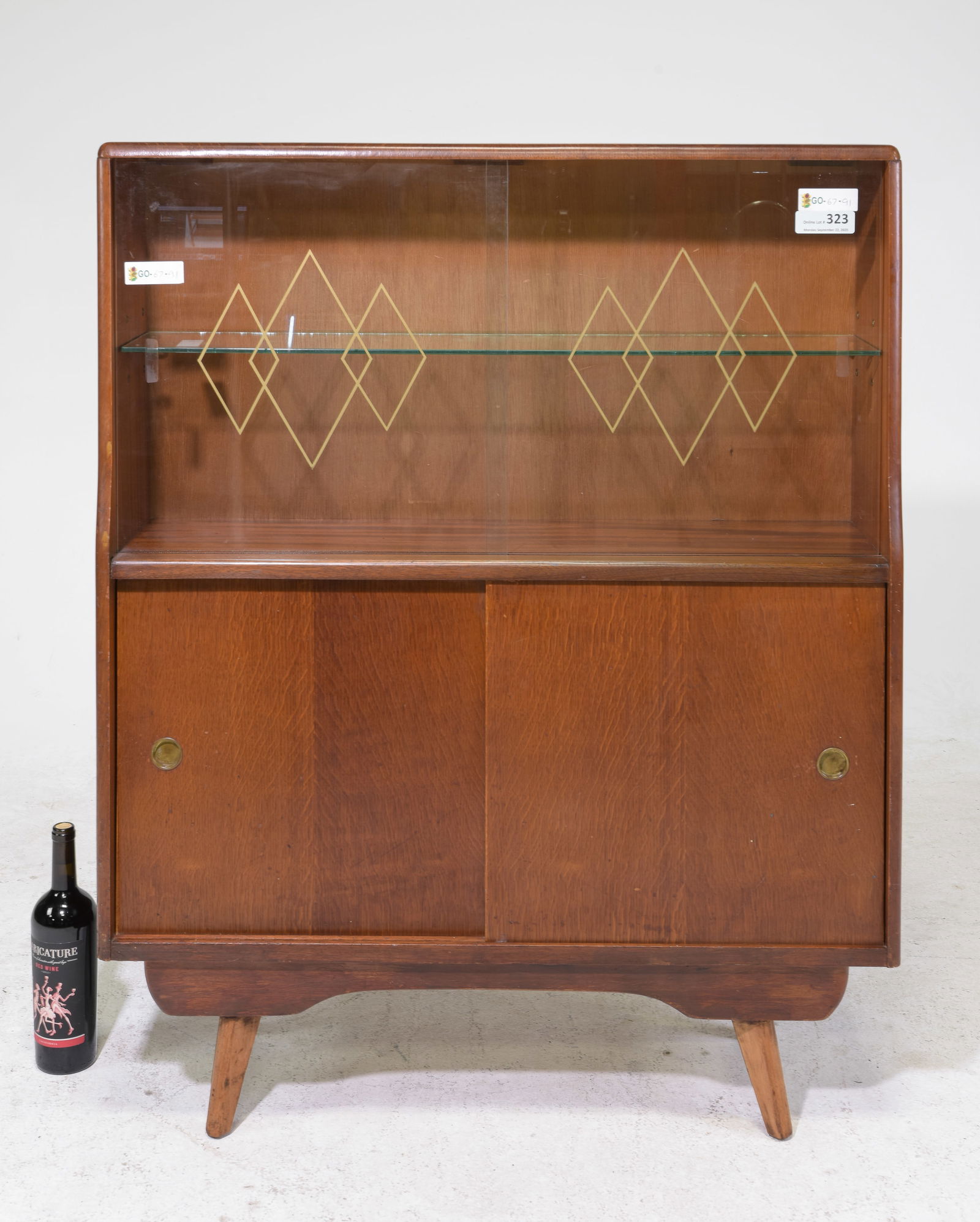 Mid Century Modern Hall Cabinet / Bookcase (1 of 3)