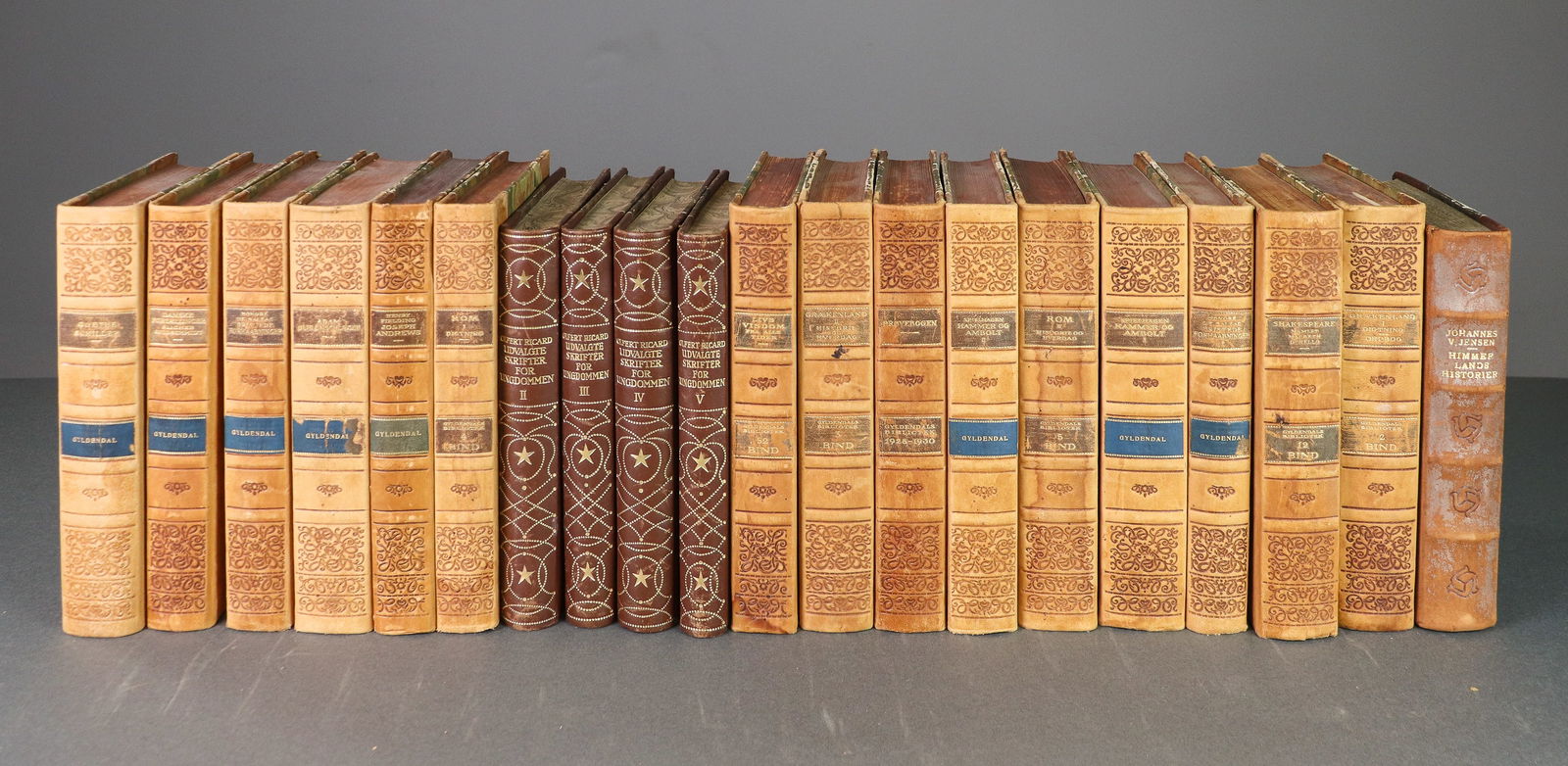 20 Assorted Leather Bound European Books #1 (1 of 7)