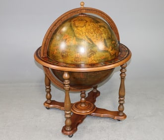 French Globe Bar / Cocktail Cart