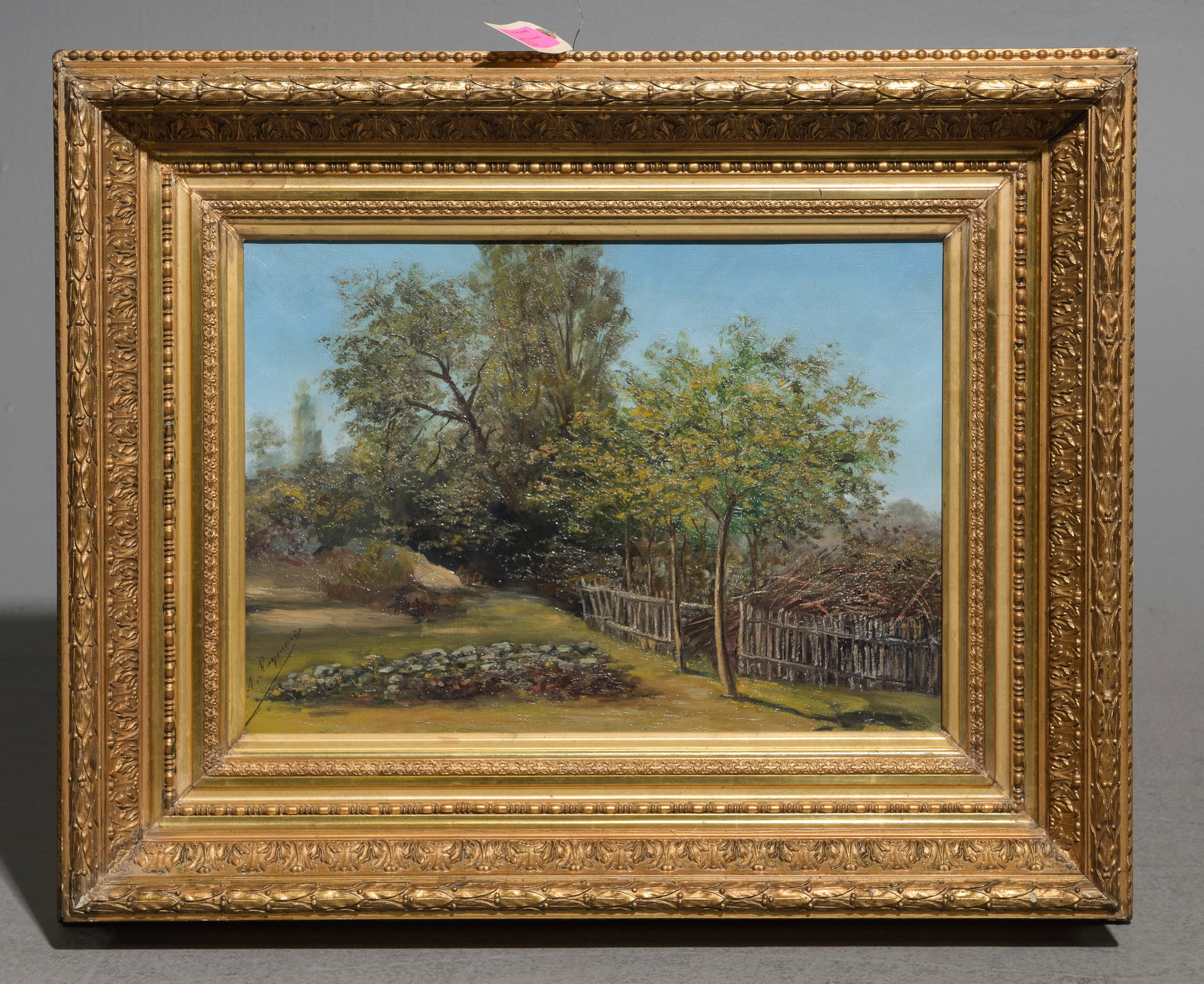 Gold Framed Oil On Canvas Landscape (1 of 3)