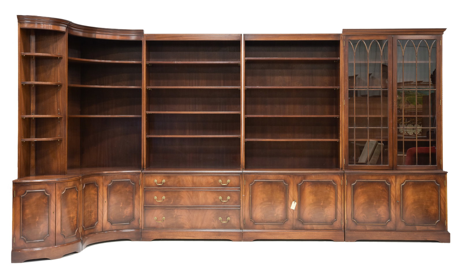 Danish Mahogany Modular Bookcase / Cupboard (1 of 6)