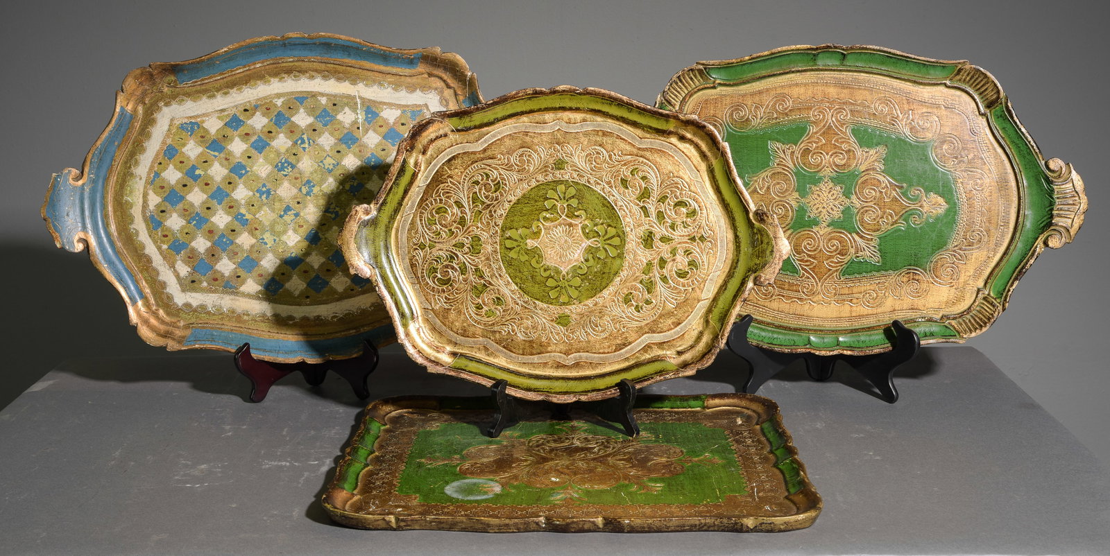 4 Assorted Florentine Trays #1 (1 of 7)