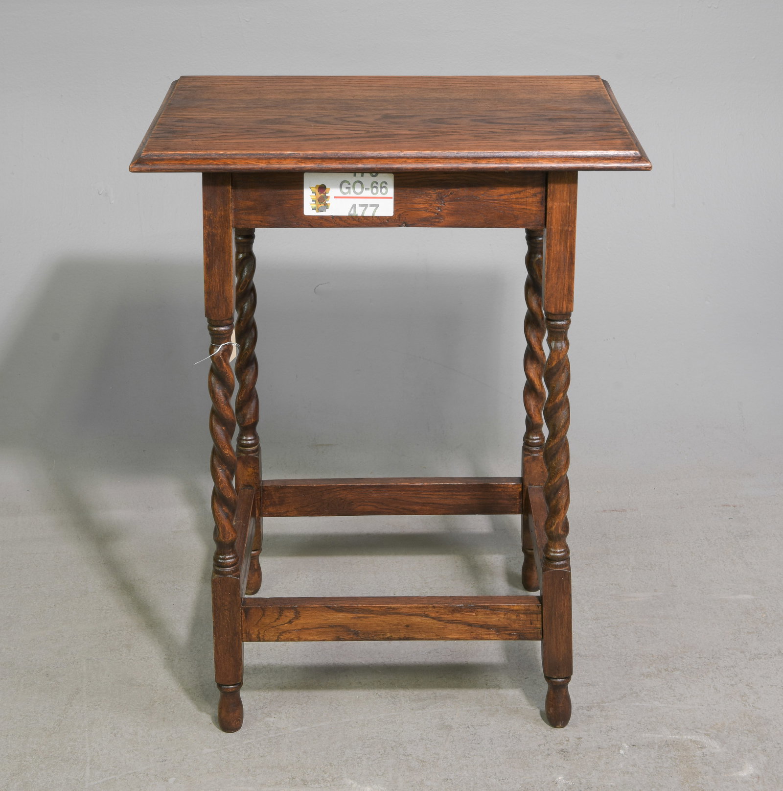 British Oak Barley Twist Occasional Table #1 (1 of 2)