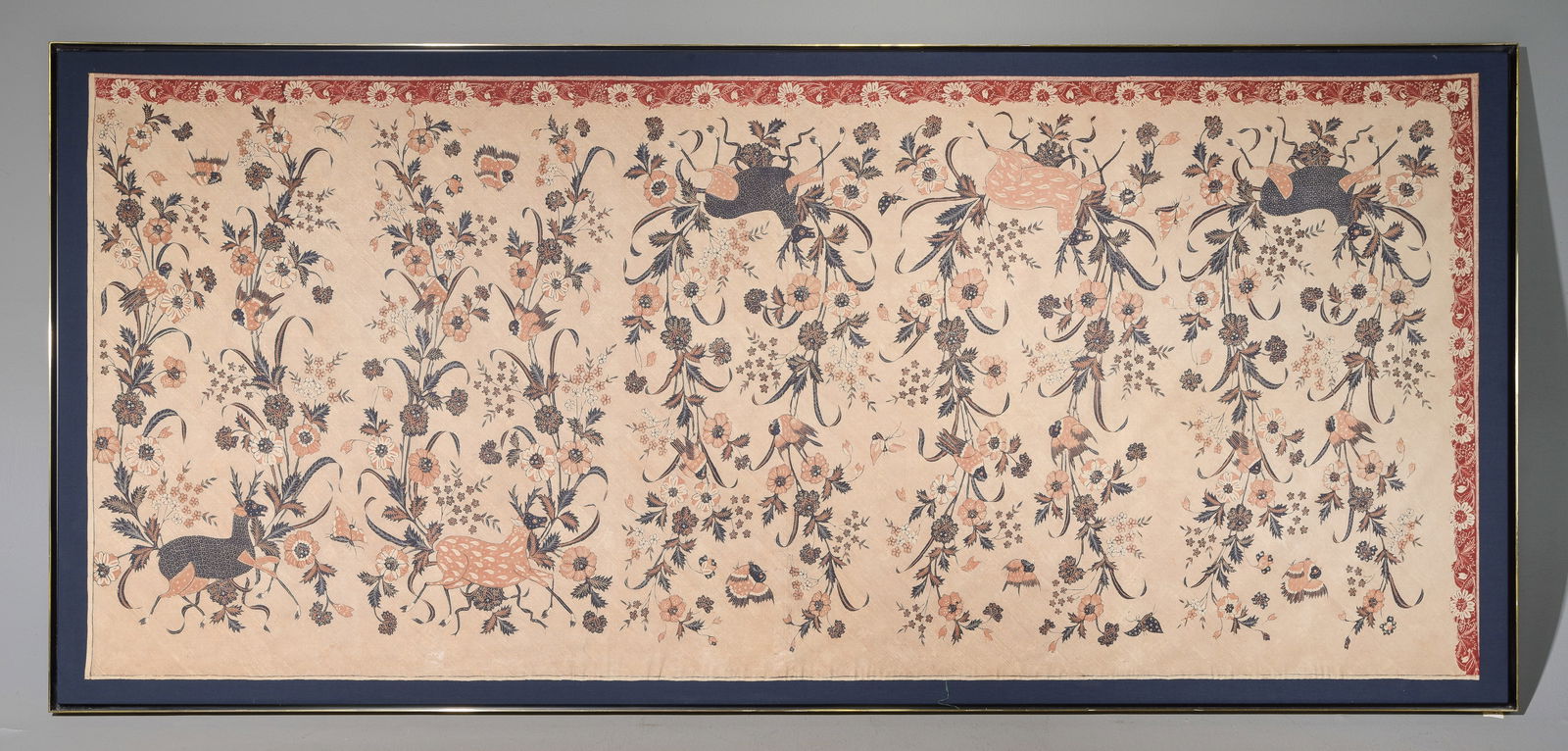 Indonesian Large Framed Batik Fabric (1 of 4)