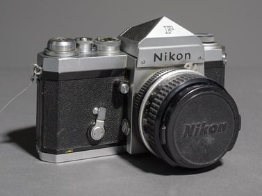 Nikon F film camera body with Nikkor 50mm 1:1.8 Lens (1840854)