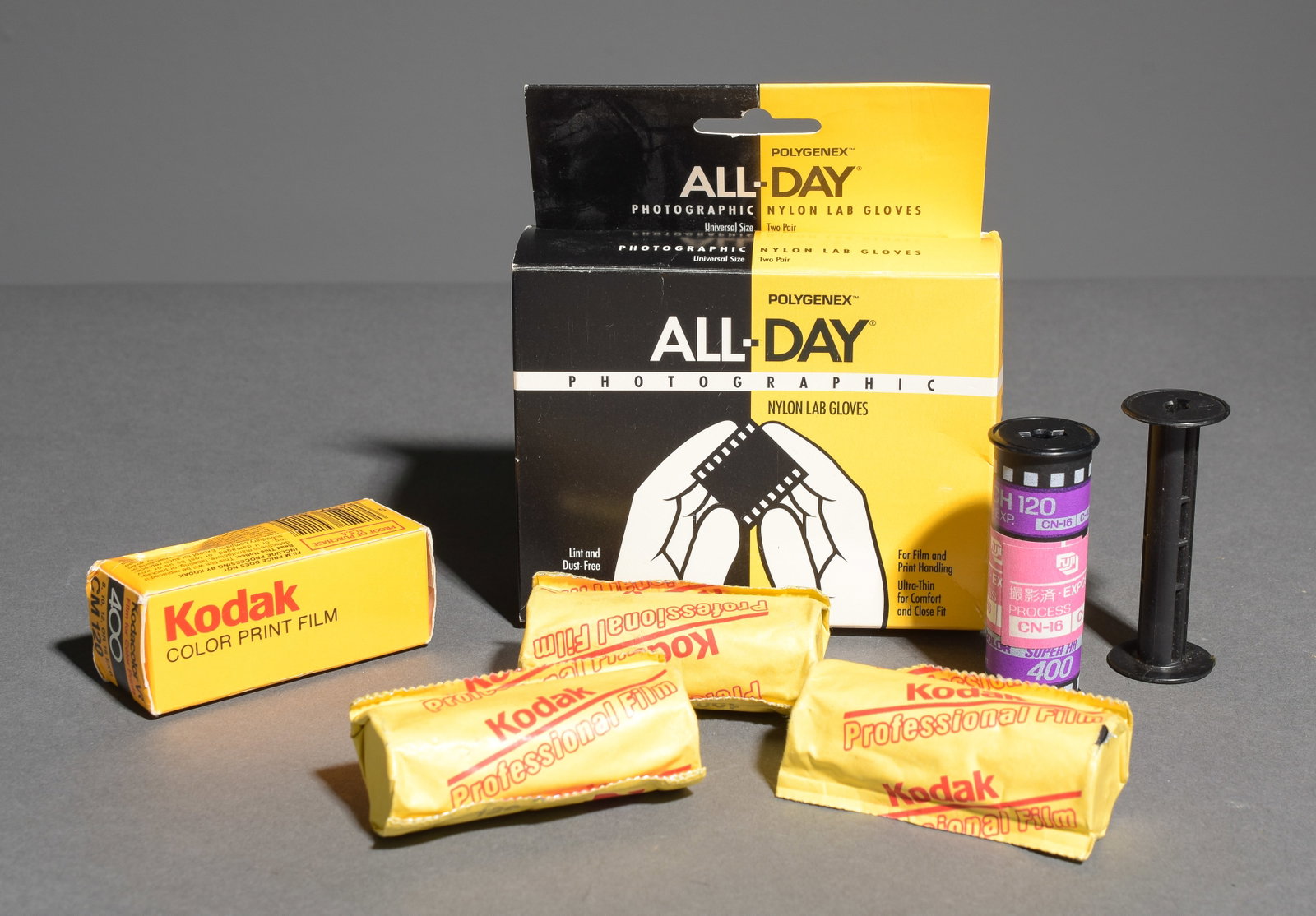 Caps, Rings, Unexposed Kodak Film 200 in Canister, Loupe: Item: Caps, Rings, Unexposed Kodak Film 200 in Canister, Loupe Brand: Various Model/Serial Number: