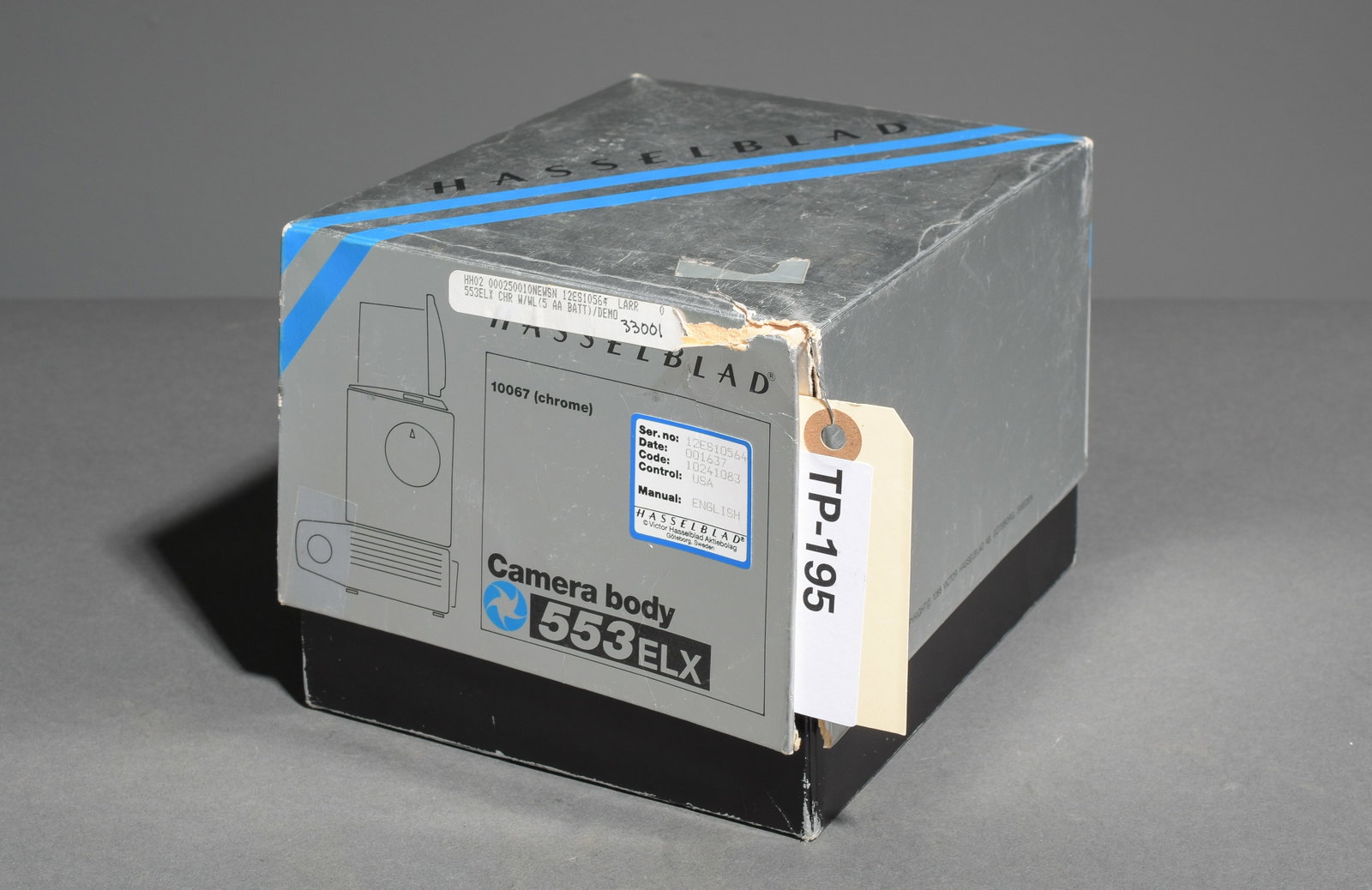 553 ELX Camera Body: Item: 553 ELX Camera Body Brand: Hasselblad Model/Serial Number: 12ES10564
