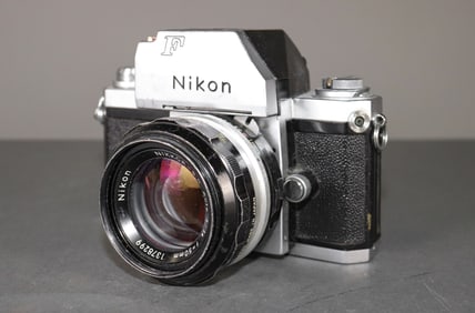 Nikon F Camera Body with Nikkor-S.C Auto 1:1.4 f=50mm Lens