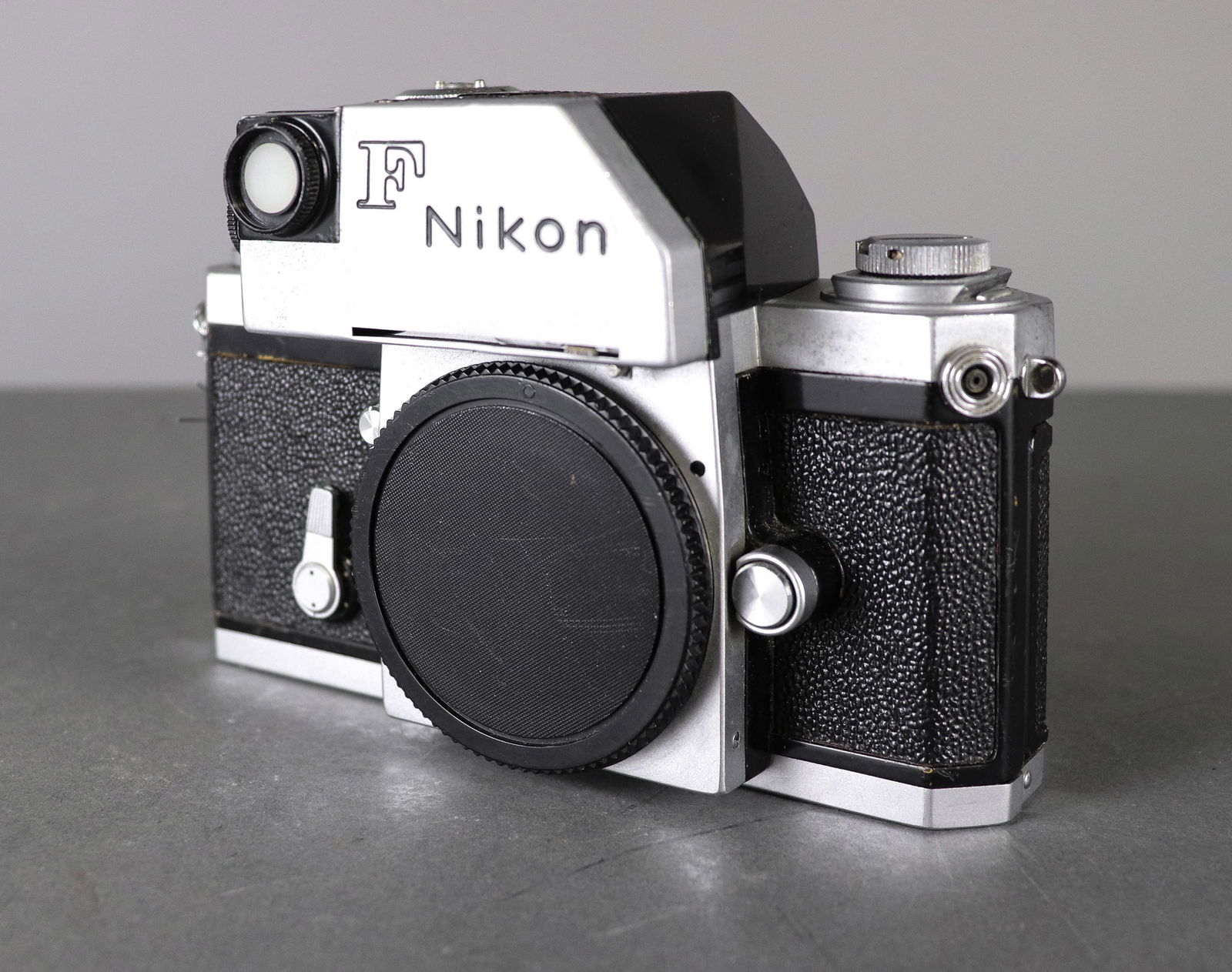 Nikon F Film Camera (Missing Top): Item: Nikon F Film Camera (Missing Top)Brand: NikonModel/Serial Number: 6595284