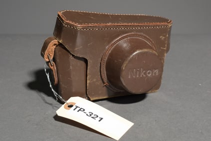 Brown Leather Nikon Case