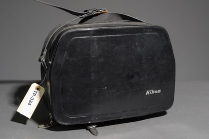 Nikon Black Leather "Satchel" Style Case