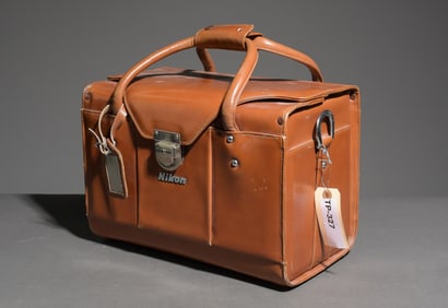 Nikon FB-15 Genuine Camera Bag Leather Gazette Case Bag Brown