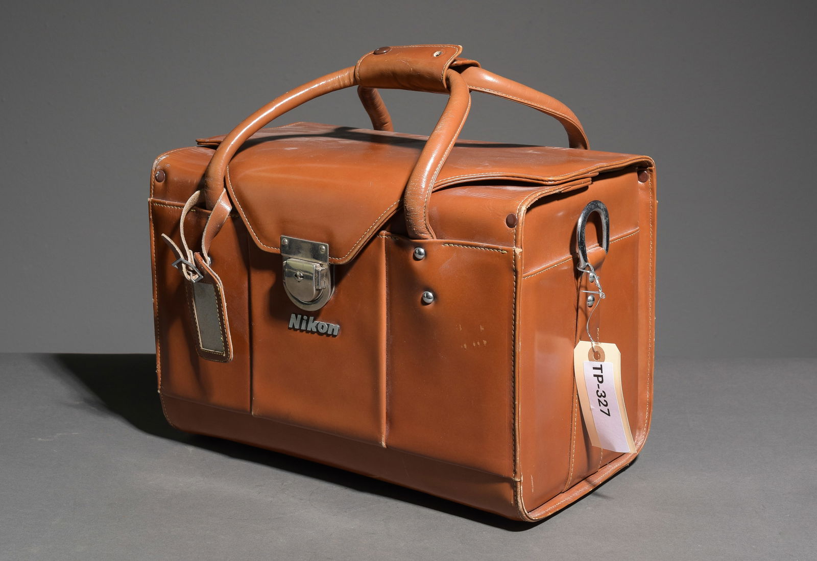 Nikon FB-15 Genuine Camera Bag Leather Gazette Case Bag Brown (1 of 5)