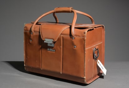 Vintage Brown Leather Nikon F Fitted Case