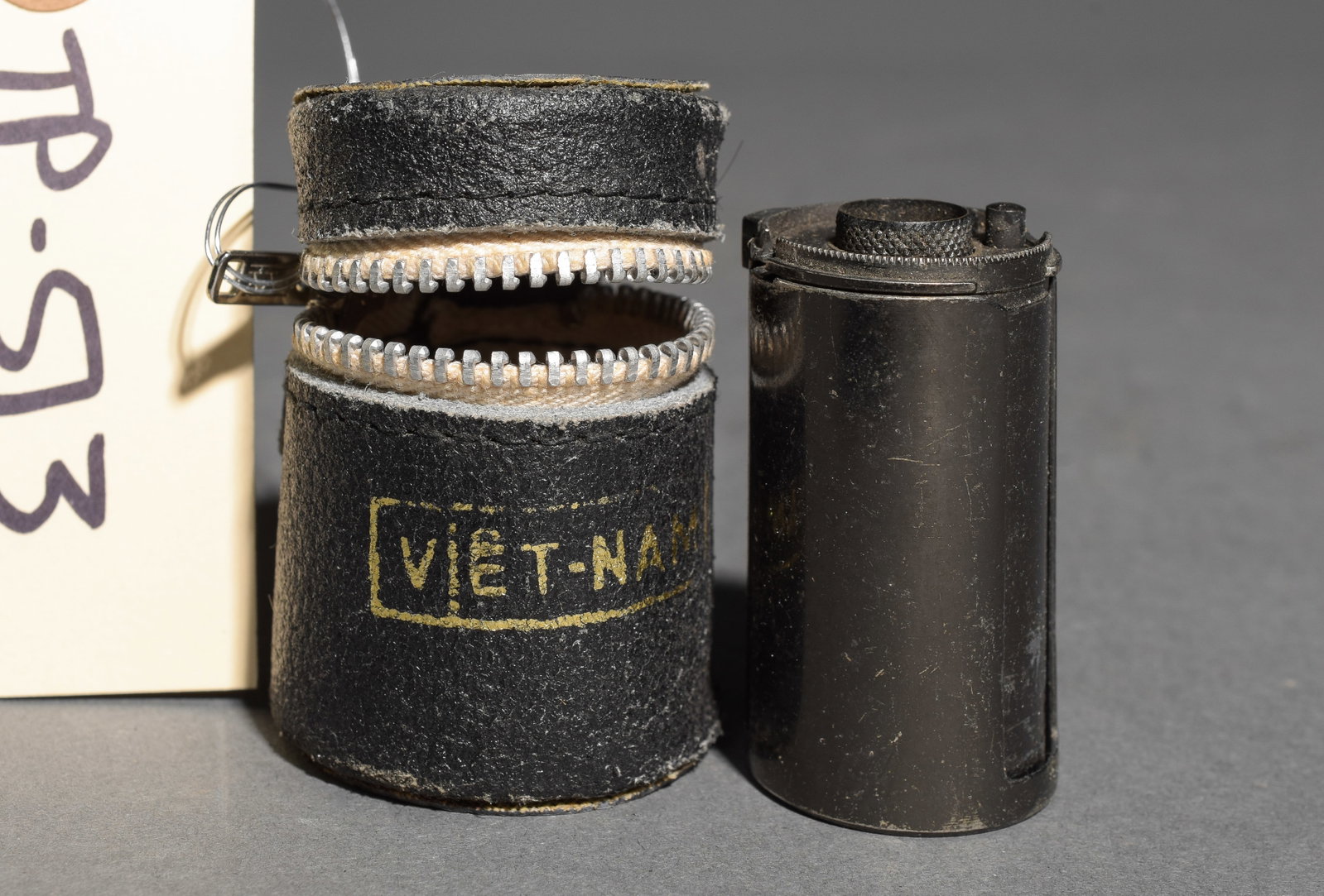 Metal Canister in Small Case Labeld Vietnam: Item: Metal Canister in Small Case Labeld Vietnam Brand: Unknown Model/Serial Number: