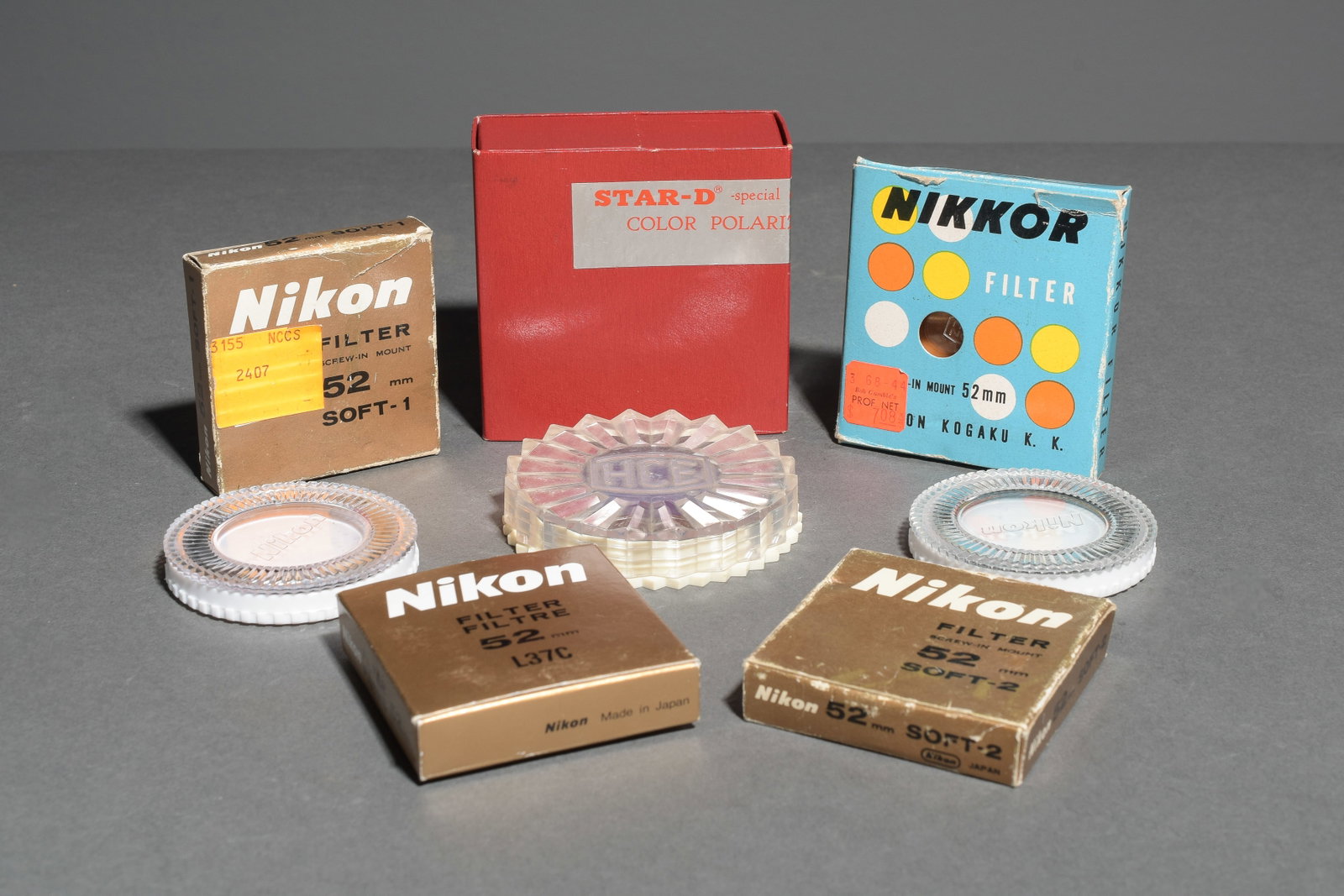 (8)52mm Filters: Item: (8)52mm Filters Brand: Various Model/Serial Number: