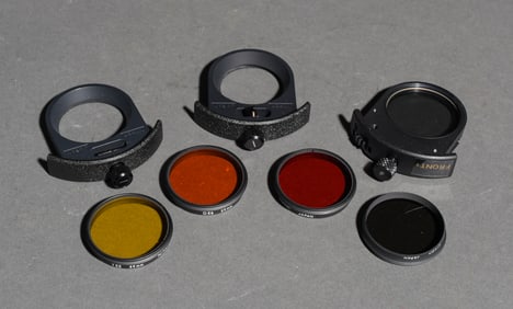 (4) 39mm Niko filters with (3) Nikon adapters