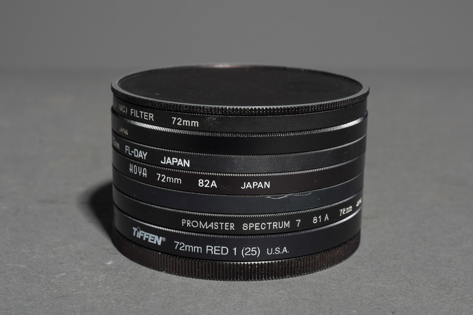 (7) 72mm Filter: Item: (7) 72mm Filter Brand: Various Model/Serial Number: