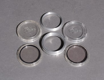 (2) Tiffen Photar Sky 1-A Serie #6 filters with adapter rings
