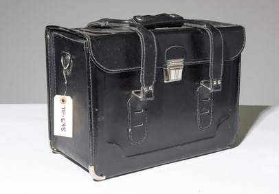 Black Leather Compartment Case 