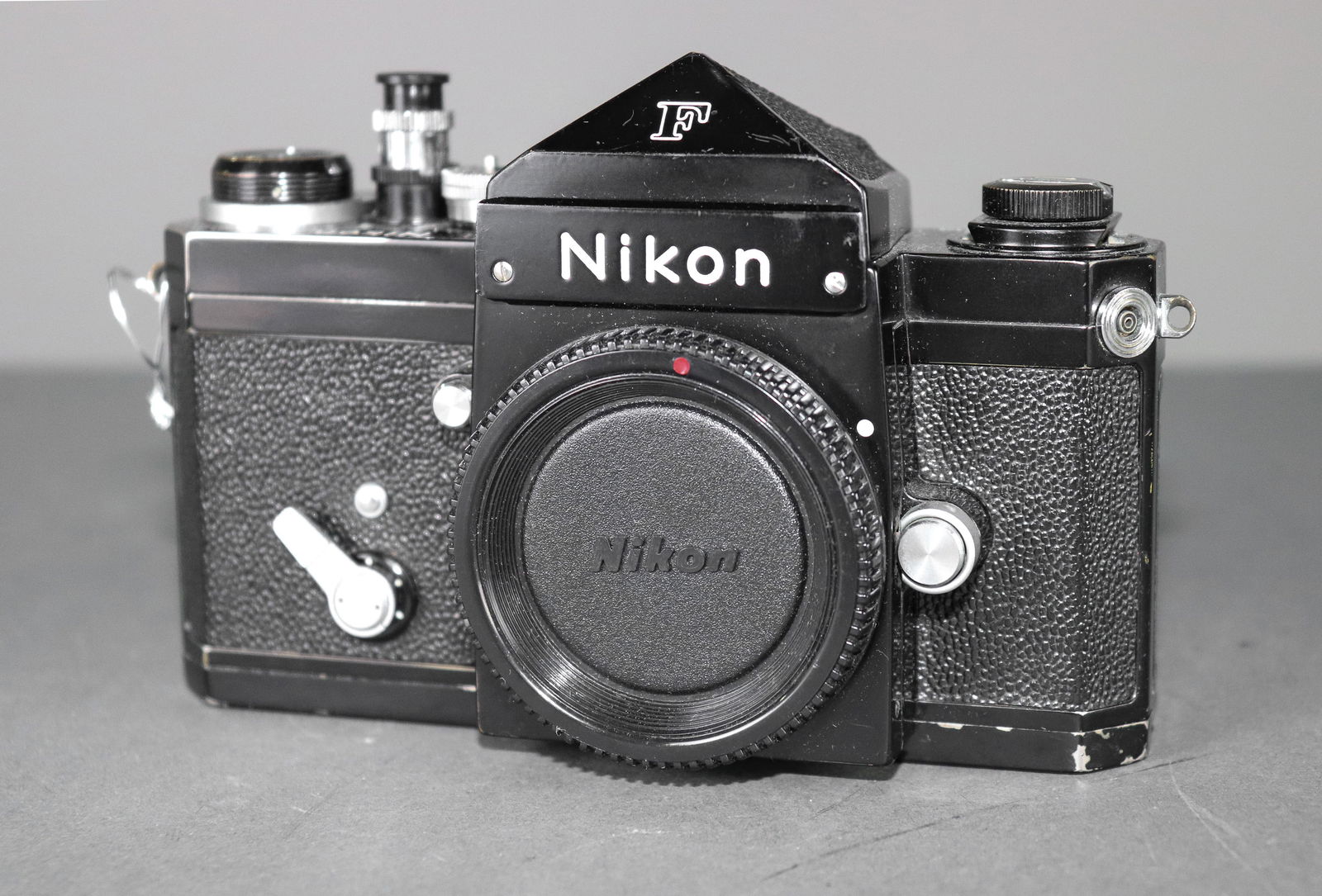 Nikon F Black Camera Body w/ Waist Level Fin (1 of 5)