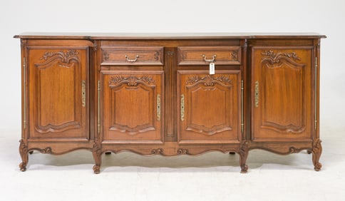 Louis XV Style Oak Four Door Sideboard / Enfilade