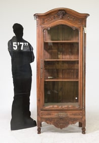 Louis XV Style Oak Vitrine / Showcase Cabinet