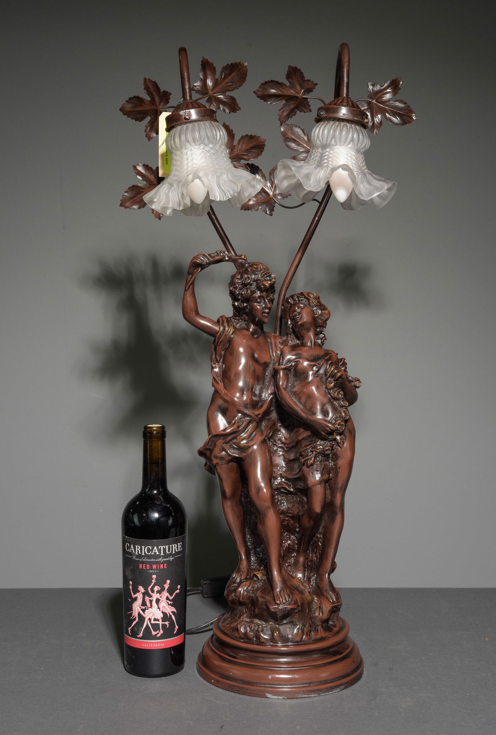 Art Nouveau Style Double Figural "Lovers" Lamp (1 of 5)