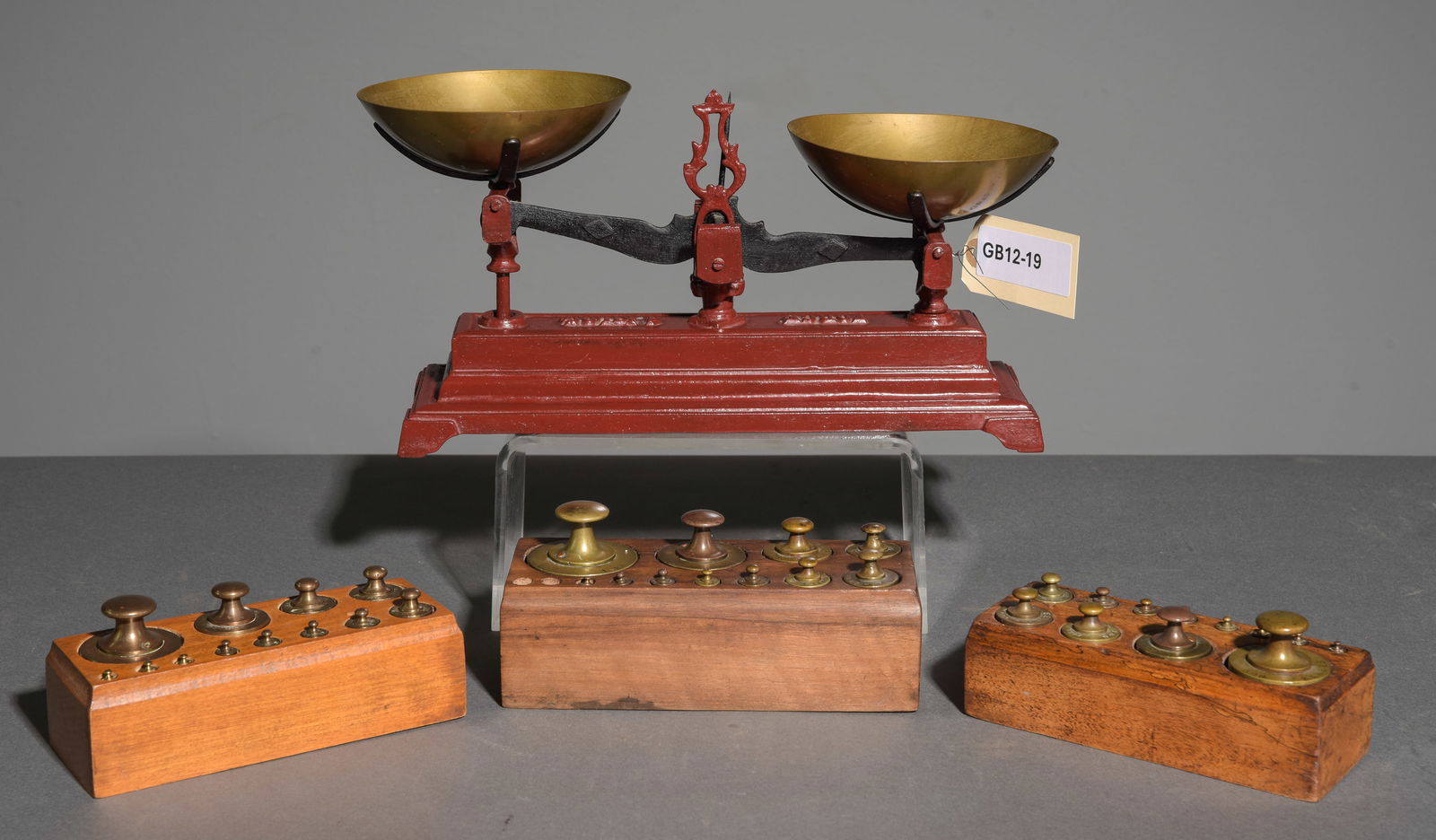 French Balance Scale & 3 Sets of Weights (1 of 5)