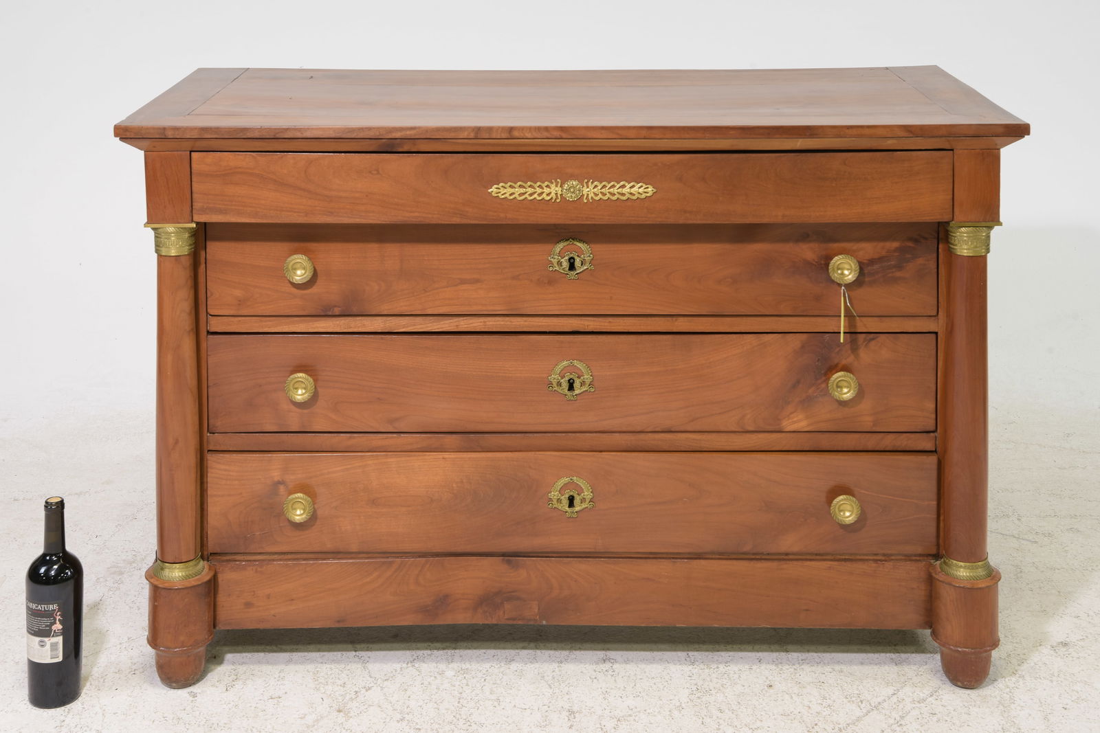 French Empire Style Four Drawer Chest (1 of 4)