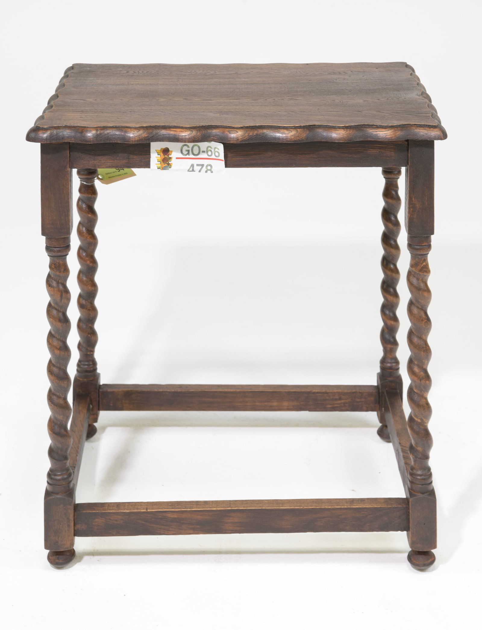 British Oak Barley Twist Occasional Table #2 (1 of 3)