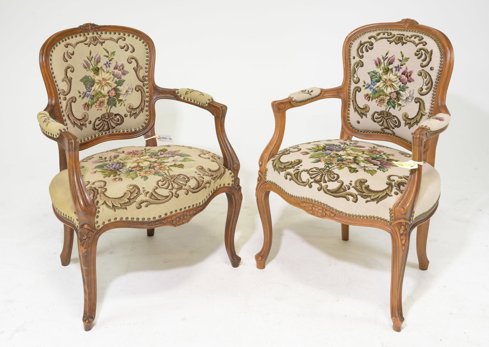 2 Danish Upholstered Arm Chairs (1 of 6)