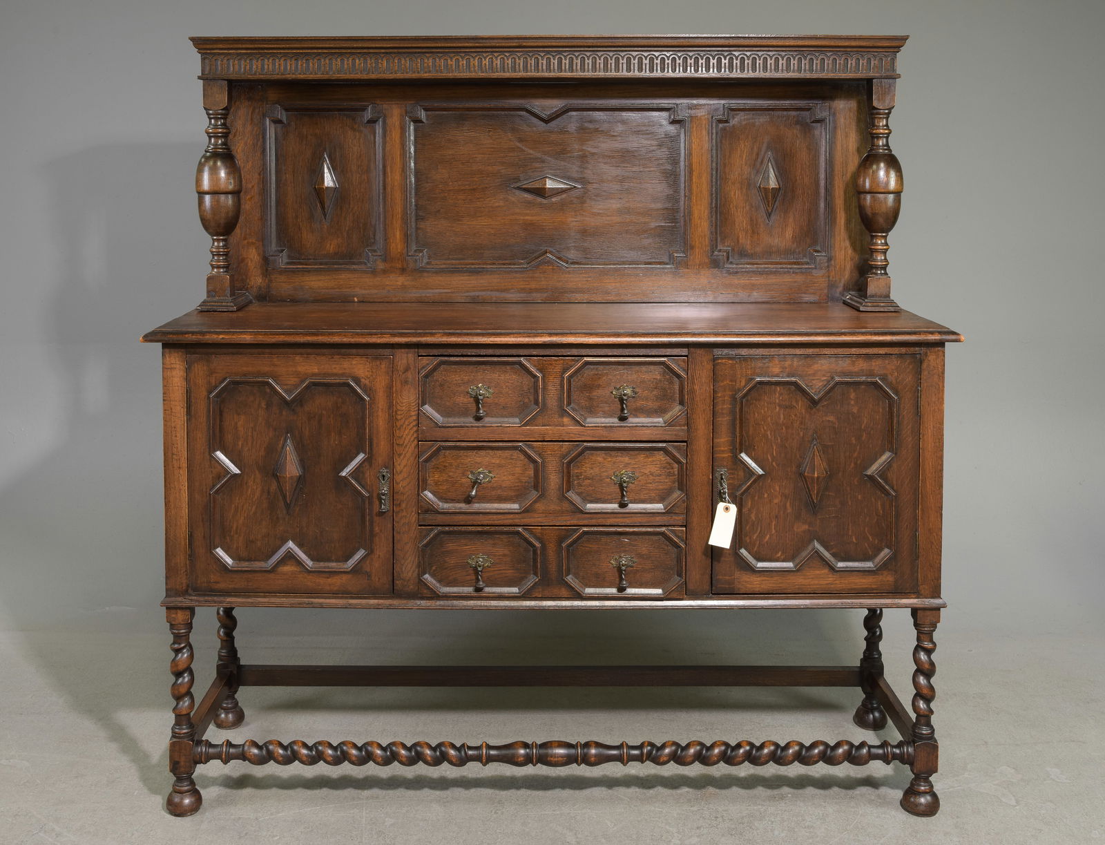 Jacobean Barley Twist Oak Server / Sideboard (1 of 9)