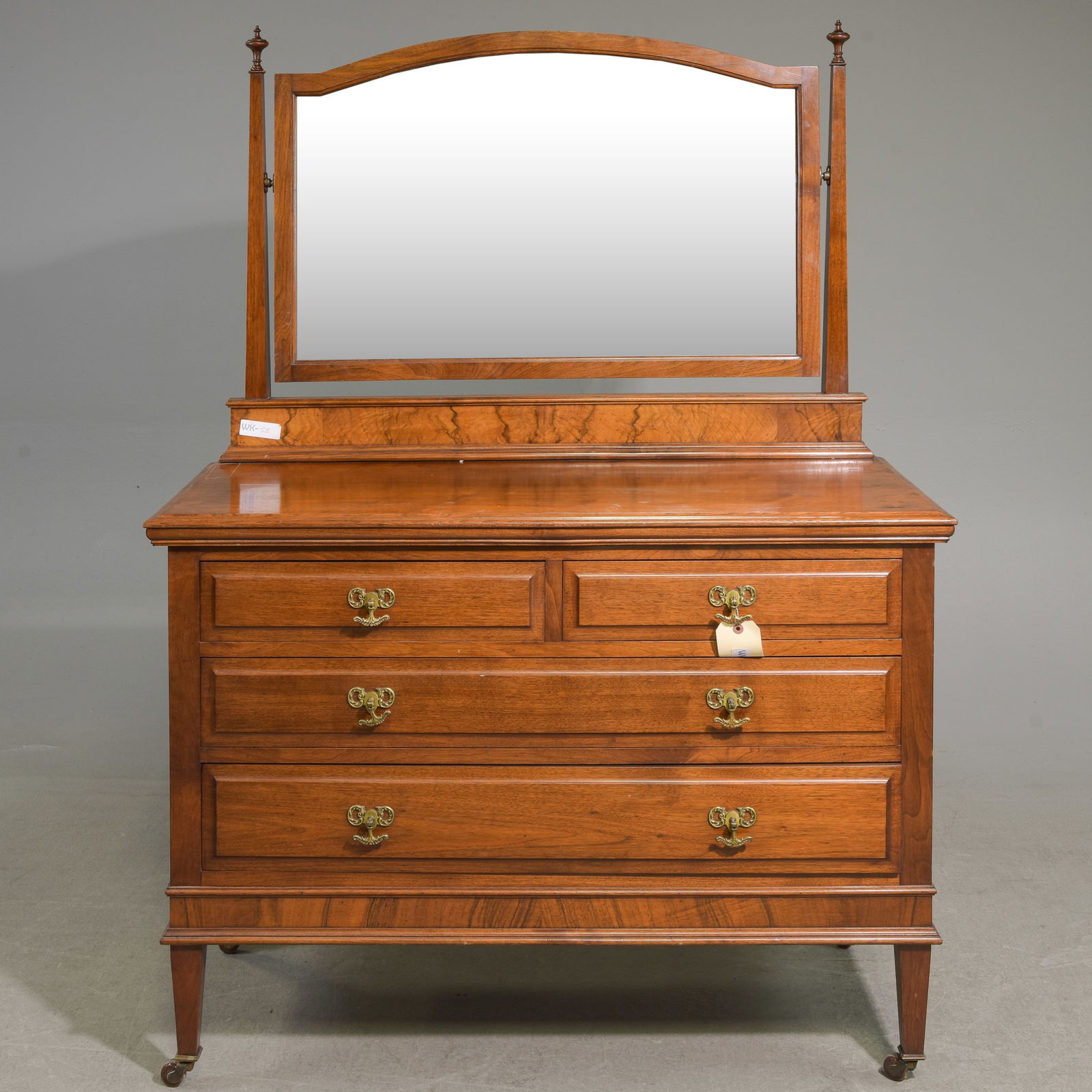 English Walnut Four Drawer Dressing Chest (1 of 6)