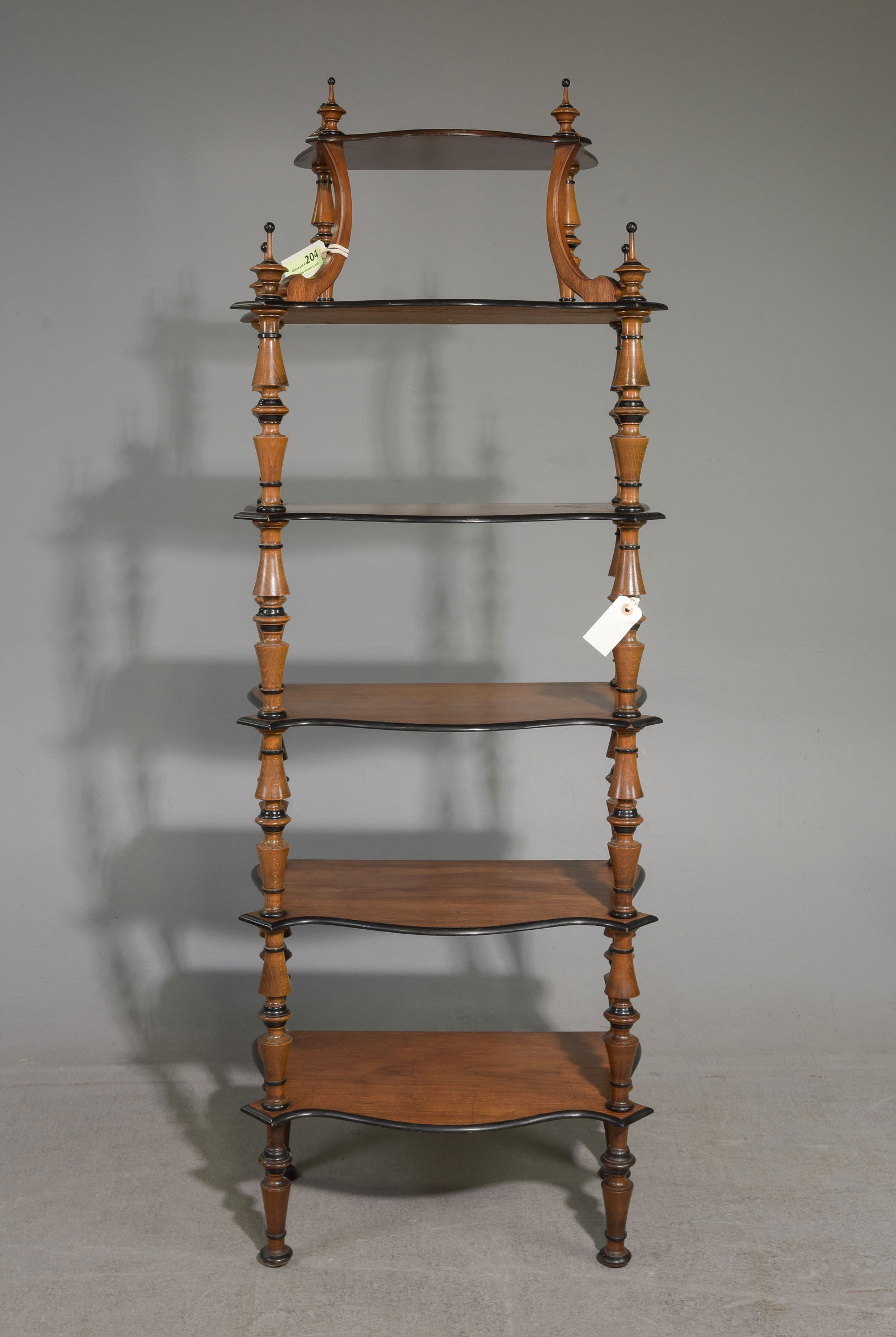 Danish Walnut Etagere / Shelf: Danish Walnut Etagere / Shelf - 63 in tall x 21 x 13.5