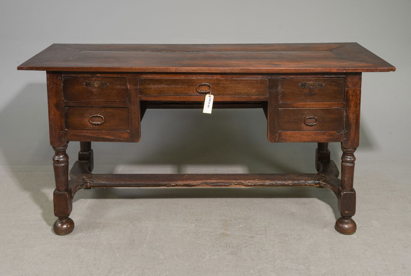 French Rustic Oak Desk (1 of 6)